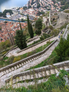 View from the Ladder of Kotor hiking trail